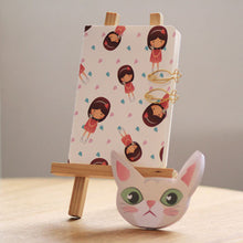 Load image into Gallery viewer, Png Kueh Girl and Kucinta Cat Fishy Stationery Set (With Kucinta Cat Notebook)